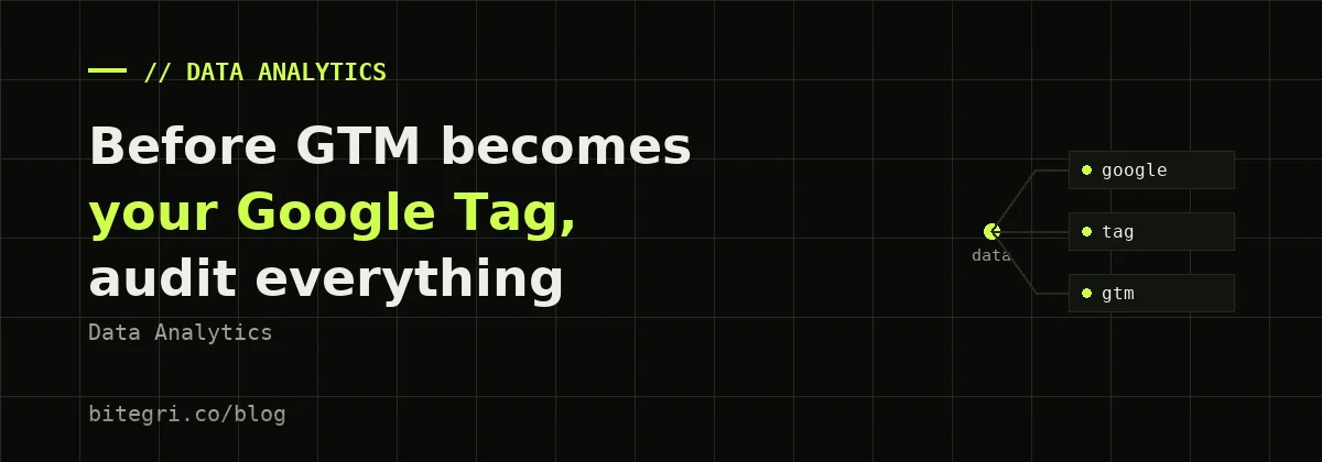 Node map cover for the article Google Tag and GTM Are Merging: What to Audit in Your Containers Now